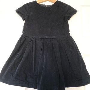 Jacadi Paris girls navy blue corduroy dress size 3